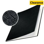 Leitz impressBIND Hard Covers, 17.5 mm - Matt Linen Surface, A4, 141-175 Sheet, Dim. 216x22x302 - Colour: Black (Pack of 10)