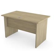 Home Office Ashford Desk W1200xD700mm 25mm Desktop Panel Legs Urban Oak image