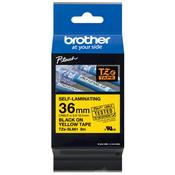 Brother P-Touch 36mm Black on Yellow Labelling Tape TZE-SL661 image