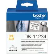 Brother Name Badge Labels 60 x 86mm 260 Labels Per Roll White DK-11234