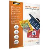 Fellowes Admire EasyMove Adhesive A3 Laminating Pouches 160 Micron Pack of 25 5601801 image