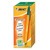 Bic Orange Ballpoint Pen Green Pack 20 image