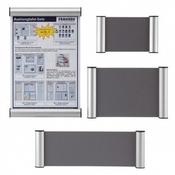 Franken Doorplate ½ A6 180 x 60mm Silver BS0601