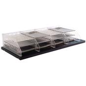 Bisley Pigeon Hole Shelf Unit Grey