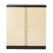 Bisley 2 Door Cupboard W914xD457xH1016mm Coffee Cream BY13997 image