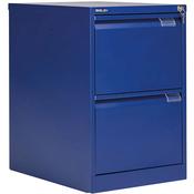 Bisley BS2E Filing Cabinet Flush Front 2D Lock Blue BS2E/BLUE image
