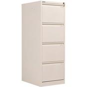 Bisley BS4E Filing Cabinet Flush Front 4D Lock Chalk BS4E/CHK image