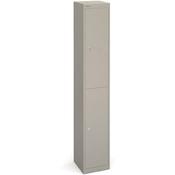 Bisley 2 Door Steel locker Grey W305xD305xH1802mm 5 Year Warranty image
