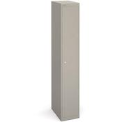 Bisley 1 Door Steel locker Grey W305xD457xH1802mm 5 Year Warranty image