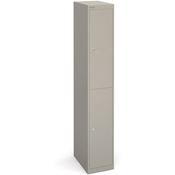 Bisley 2 Door Steel locker Grey W305xD457xH1802mm 5 Year Warranty image