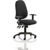 Eclipse XL III Lever Task Operator Office Chair Black With Height Adjustable Arms image