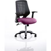 Relay Task Operator Office Chair Black Back Purple image
