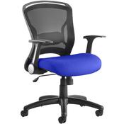 Zeus Task Operator Office Chair Fold Up Arms Serene Blue image