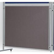 Double Sided Felt Notice Board 1200 x 1500mm Franken Eco Partition System Module Grey image