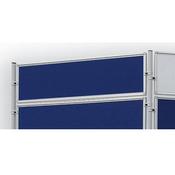Double Sided Felt Notice Board 1200 x 300mm Franken Eco Partition System Module Blue image
