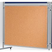 Double Sided Cork Notice Board 1200 x 1500mm Franken Eco Partition System Module image