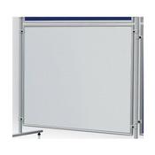 Double Sided Magnetic Whiteboard 1200 x 1200mm Franken Eco Partition System Module