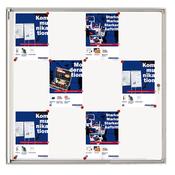 Franken Flat Display Cases ValueLine Magnetic White 12 x A4 FSA12 image