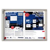 Franken Flat Display Cases ValueLine Magnetic Metal 2 x A4 FSA2 image