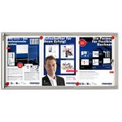 Franken Flat Display Cases ValueLine Magnetic Metal 3 x A4 FSA3 image