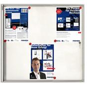 Franken Flat Display Cases ValueLine Magnetic White 6 x A4 FSA6 image