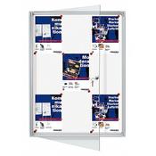 Franken Flat Display Cases ValueLine Magnetic White 9 x A4 FSA9 image