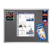 Franken Grey Felt Pin Board PRO Aluminium Frame 900x600mm PT830212 image