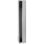 Bisley 1 Door Steel Locker Goose Grey W305xD305xH1802mm 5 Year Warranty image