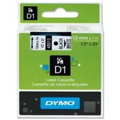 Dymo D1 Tape 45014, 12mm x 7m, Blue on White (S0720540) - Colourful Labeling Tape for Colour-Coded Systems image