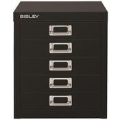 Bisley SoHo Multidrawers 5-Drawer 51mm Drawer Height Black image