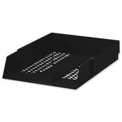 5 Star Black Letter Tray, Foolscap Size - Desk Organiser for Documents and Paperwork image
