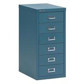 Bisley SoHo Multidrawer Cabinet 6-Drawer H590mm Doulton Blue image