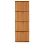 4 Drawer Wooden Filing Cabinet (600 Deep) Beech image