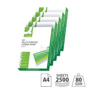 Q-Connect A4 White 80gsm Printer Paper Pack of 2500 (5 Reams) KF01087 image