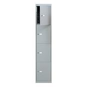 Bisley 4 Door Locker Goose Grey W305xD305xH1802mm 5 Year Warranty image
