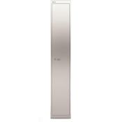 Bisley 1 Door Steel Locker Silver D305xW305xH1802mm 5 Year Warranty image