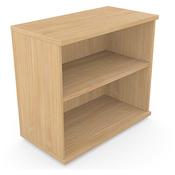 Low Bookcase With Adjustable Shelves &amp; Floor-leveller Feet W800xD420xH725mm 18mm Panel Beech - Universal Storage Can Be Used Alone Or Accompany The Switch Komo or Ashford Ranges image