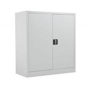 Steel Double Door Cupboard 1050 mm H x 920 mm W x 420 mm D in White image