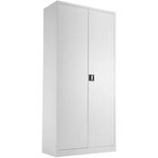 Steel Double Door Cupboard 1950 mm H x 920 mm W x 420 mm D in White image