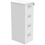 Core 4 Drawer Wooden filing Cabinet Arctic White image