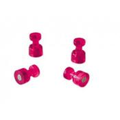 Franken Decorative Magnetic Memo Holders Pink Pack of 4 HMH1807