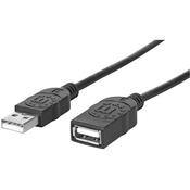 Manhattan USB-A to USB-A Male to Female Cable - 1 Meter image