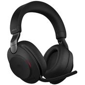 Jabra Evolve2 85, MS Stereo, Headset, Head-band, Office or Call center, Black, Binaural, Bluetooth pairing, Play &amp; Pause, Track, Volume - Charging base not included image