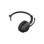 Jabra Evolve2 65 MS Wireless Over-the-head Mono Headset MS - Supra-aural - Bluetooth - Noise Cancelling Microphone - Black image
