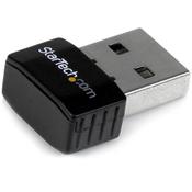 StarTech.com USB 2.0 300 Mbps Mini Wireless-N Network Adapter - 802.11n 2T2R WiFi Adapter, Wireless, USB, Ethernet / WLAN, Wi-Fi 4 (802.11n), 300 Mbit/s, Black image