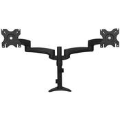 StarTech.com Desk-Mount Dual Monitor Arm - Articulating, Clamp, 13.6 kg, 30.5 cm (12 Inches), 61 cm (24 Inches), 100 x 100 mm, Black image