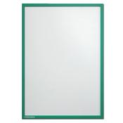 Franken Magnetic Document Holder ValueLine Transparent, Matt Finish, Standout A4 Green Border, Easy Display For Offices &amp; Public Areas