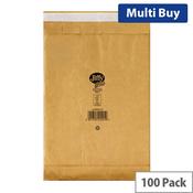 Jiffy - Padded Envelopes - Gold - Size 4 225x343mm - Pack of 100 image