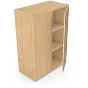 Medium Cupboard with Lockable Doors &amp; Adjustable Shelves W800xD420XH1130mm 18mm Panel Beech - Universal Storage Can Be Used Alone Or Accompany The Switch Komo or Ashford Ranges image