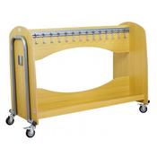 Wooden Classroom Cloakroom Trolley (stores 30 coats) image